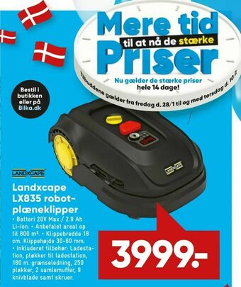Bilka Landxcape LX835 robotplæneklipper tilbud