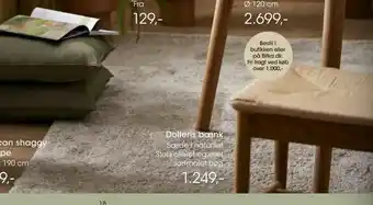 Bilka Pelican shaggy tæppe tilbud