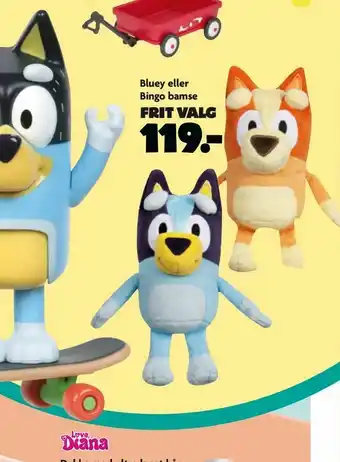 Bluey eller Bingo bamse