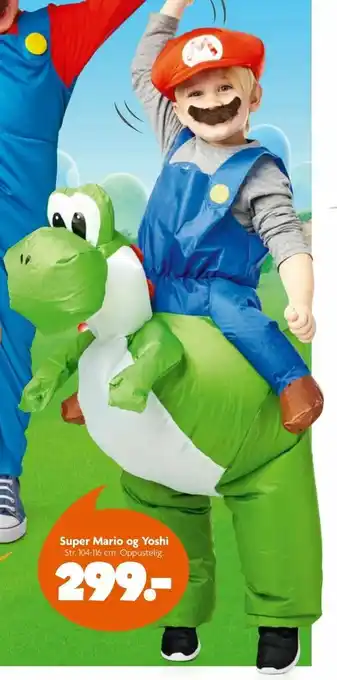 Fætter BR Super Mario og Yoshi tilbud