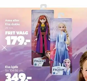 Fætter BR Anna eller Elsa dukke tilbud