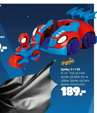 Spidey 2-i-1 bil