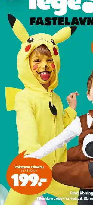 Fætter BR Pokémon Pikachu tilbud
