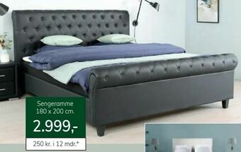 Daells Bolighus Sengeramme chesterfield tilbud