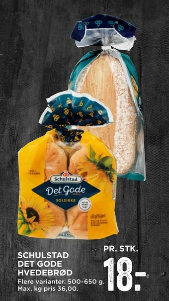 MENY Schulstad det gode hvedebrød tilbud
