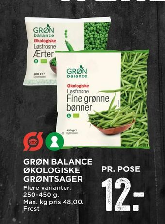 MENY Grøn balance økologiske grøntsager tilbud