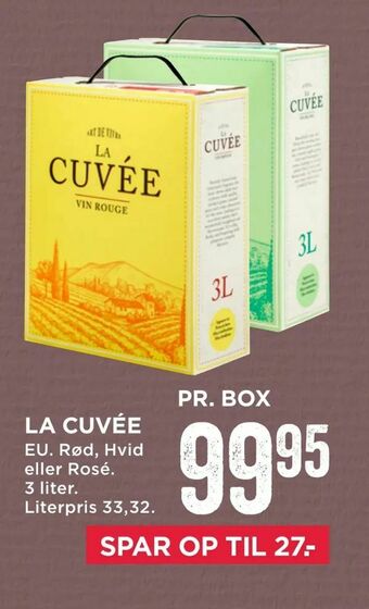 MENY La cuvée tilbud