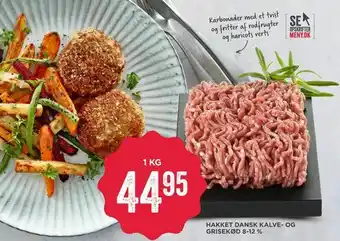 MENY Hakket dansk kalve- og grisekød 8-12 % tilbud