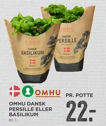 MENY Omhu dansk persille eller basilikum tilbud