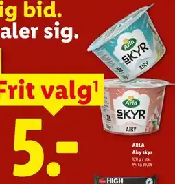 Lidl ARLA Airy skyr tilbud