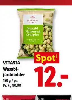 Lidl VITASIA Wasabijordnødder tilbud