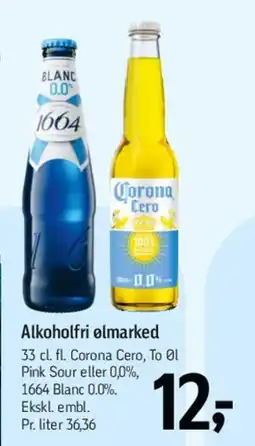 Føtex Alkoholfri ølmarked (flere flasker) tilbud