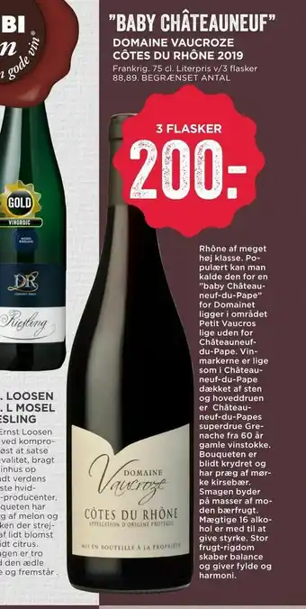 Domaine vaucroze côtes du rhône 2019