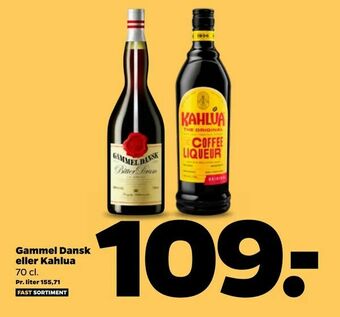 Netto Gammel Dansk eller Kahlua tilbud