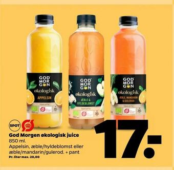 Netto God Morgen økologisk juice tilbud