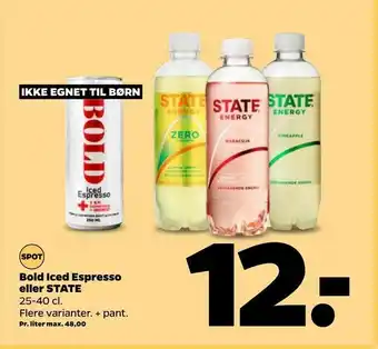 Netto Bold Iced Espresso eller STATE tilbud