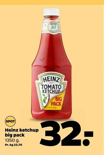 Netto Heinz ketchup big pack tilbud