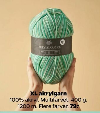 Netto XL akrylgarn tilbud