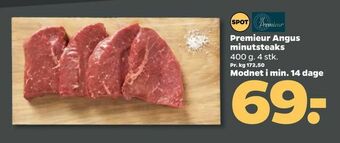 Netto Premieur Angus minutsteaks tilbud