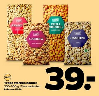 Netto Trope storkøb nødder tilbud