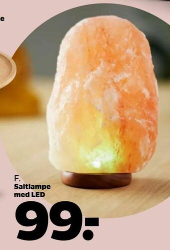 Netto Saltlampe med LED tilbud