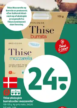 Coop 365 Thise økologisk burrata eller mozzarella tilbud