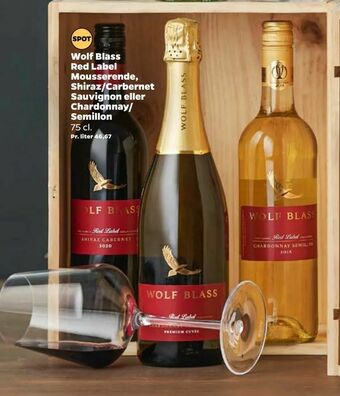 Netto Wolf Blass Red Label Mousserende, Shiraz/Carbernet Sauvignon eller Chardonnay/ Semillon tilbud