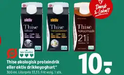 Coop 365 Thise økologisk proteindrik eller aktiv drikkeyoghurt tilbud
