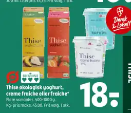 Coop 365 Thise økologisk yoghurt, creme fraiche eller fraiche tilbud