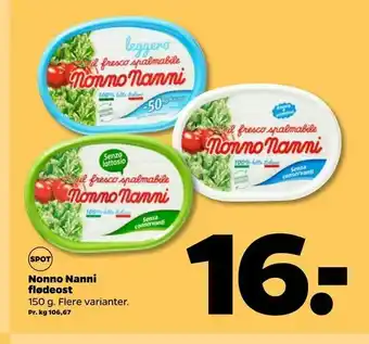 Netto Nonno Nanni flødeost tilbud