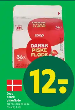 Coop 365 Coop dansk piskefløde tilbud