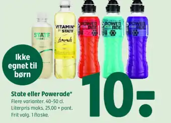 Coop 365 State eller Powerade tilbud