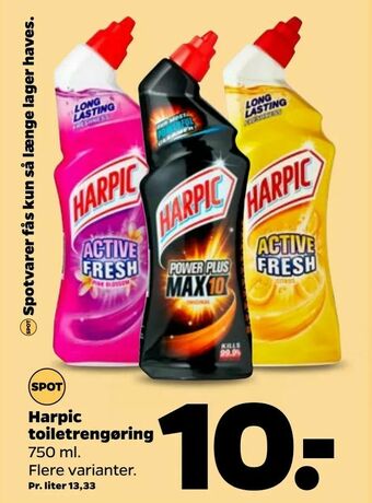 Netto Harpic toiletrengøring tilbud