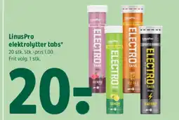 Coop 365 Linus Pro elektrolytter tabs tilbud