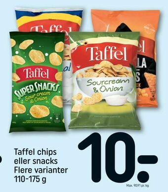 REMA 1000 Taffel chips eller snacks tilbud