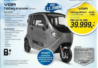 Thansen CabEasy el-scooter tilbud