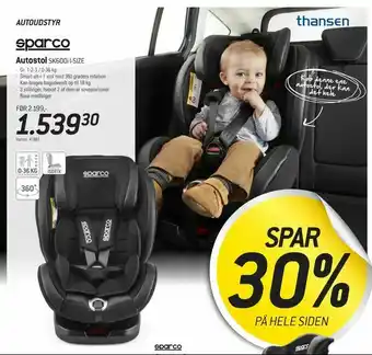 Thansen Autostol SK600i I-SIZE tilbud