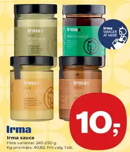 SuperBrugsen Irma sauce tilbud