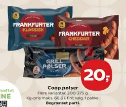 SuperBrugsen Coop pølser tilbud