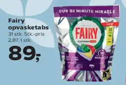 SuperBrugsen Fairy opvasketabs tilbud