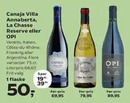 SuperBrugsen Canaja Villa Annaberta, La Chasse Reserve eller OPI tilbud