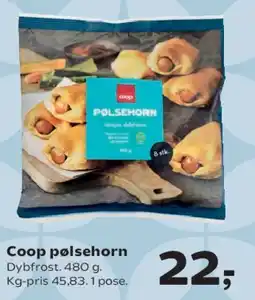 SuperBrugsen Coop pølsehorn tilbud