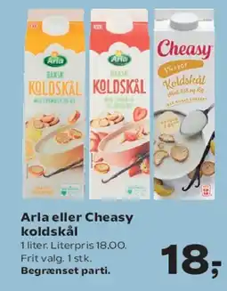 SuperBrugsen Arla eller Cheasy koldskål tilbud