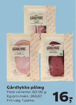 SuperBrugsen Gårdlykke pålæg tilbud