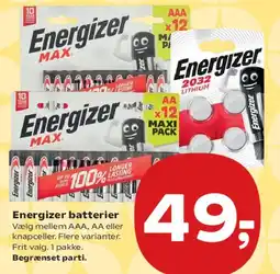 SuperBrugsen Energizer batterier tilbud