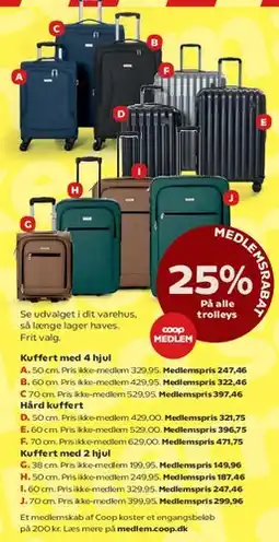 SuperBrugsen Kufferter og trolleys tilbud