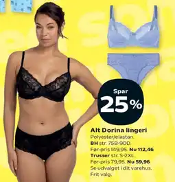 SuperBrugsen Alt Dorina lingerie tilbud
