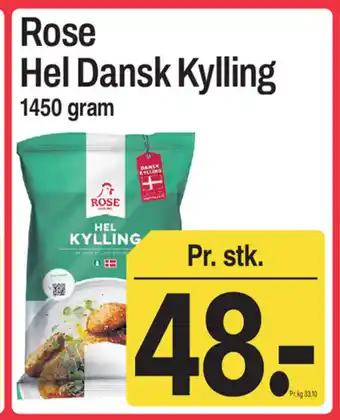 ABC Lavpris Rose Hel Dansk Kylling tilbud