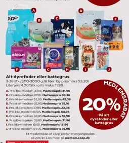 Kvickly Alt dyrefoder eller kattegrus tilbud