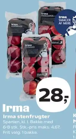 Kvickly Irma stenfrugter tilbud